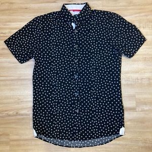 Fried Denim NYC Slim Fit Short Sleeve Button Up Size Small